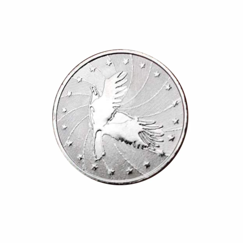 500pcs 25*1.85mm Metal Arcade Game Tokens Stainless Steel Eagle Logo Arcade Game Token Coin