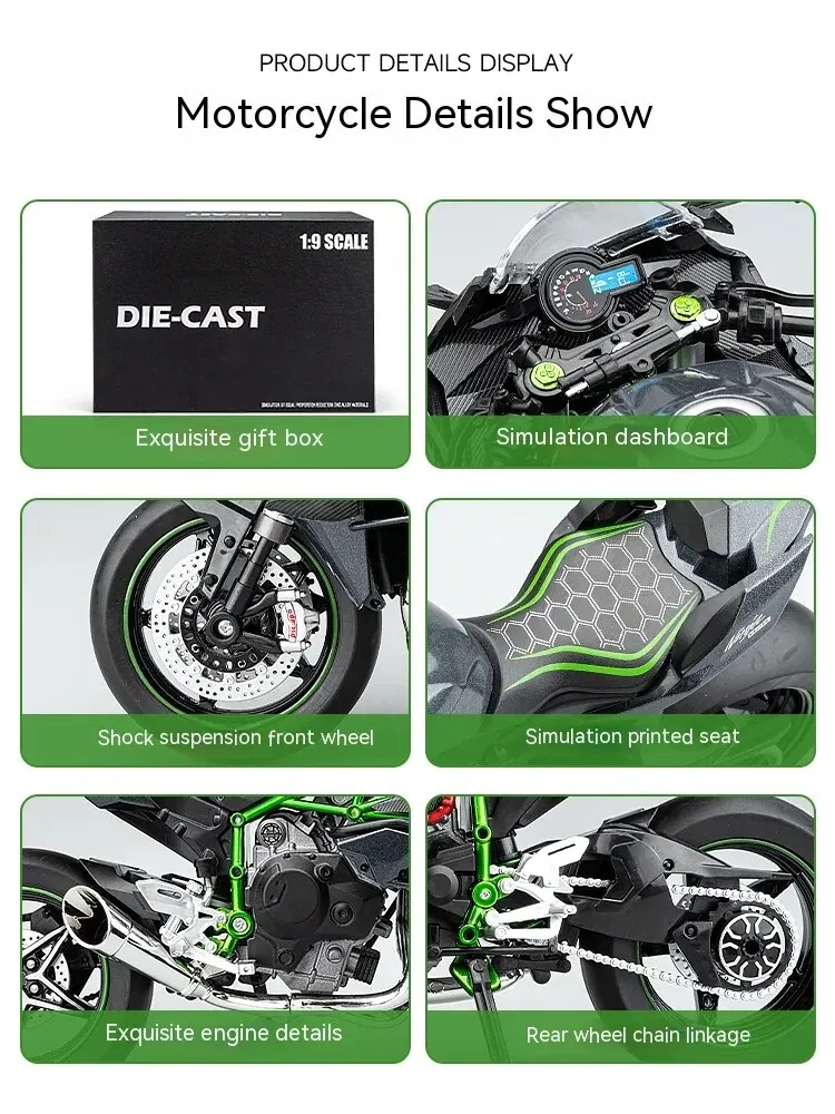 Ninja H2R Unique Motorcycle Model - Perfect Gift
