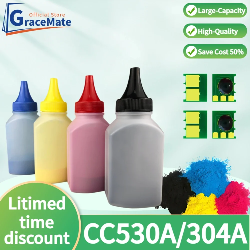 

Совместим с женскими моделями CC530A 304A для HP тонер LaserJet Color CP2025x CP2026n CP2026dn CP2027n CM2320 MFP Series