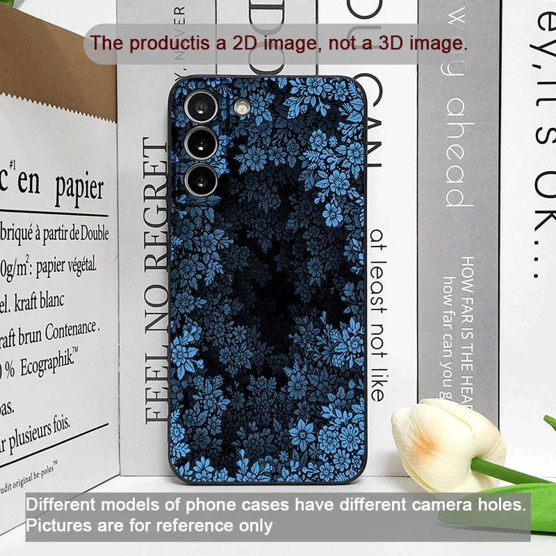 Vibrant Retro Floral Pattern Soft Phone Case