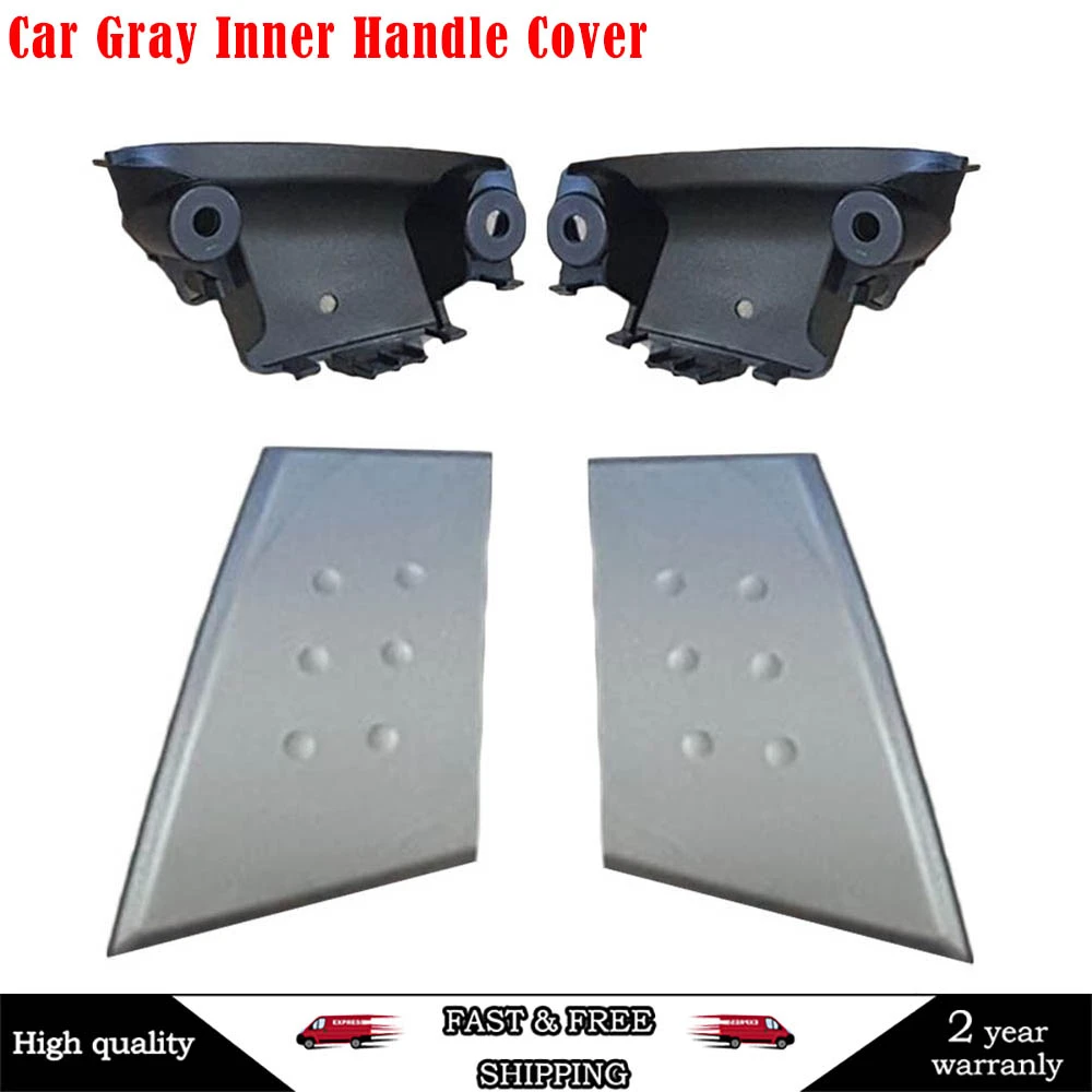 Autoportierhandgrepen binnen Voor Peugeot 107 Voor Citroen C1 2005-2009 Auto Grijs Binnenhandgreep Cover Deur Gesp Hand Cover Deur Armsteun Base Zwart (Color : Right Black Base