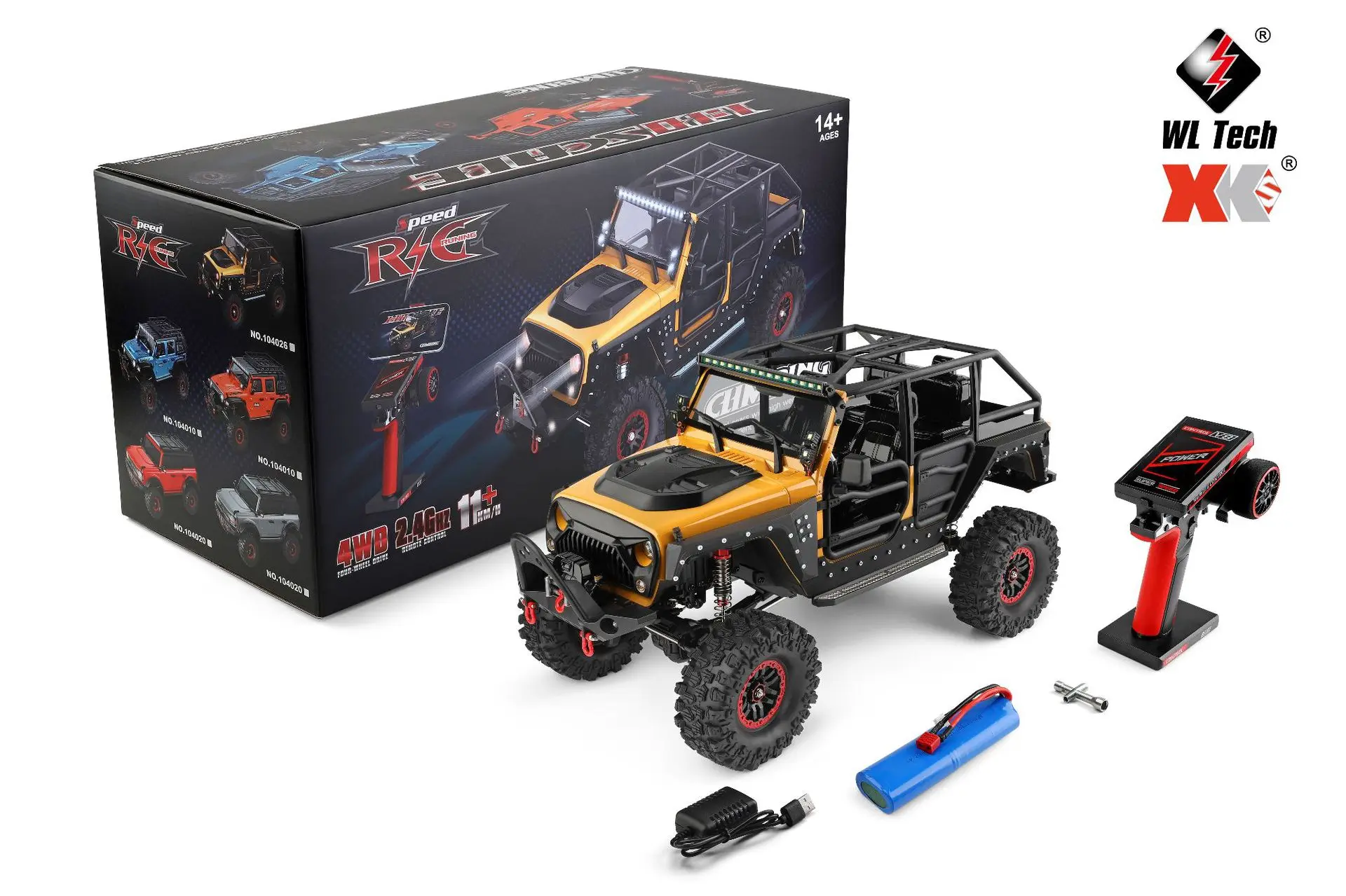 wltoys 104020 フルセットウインチ付き　ビードロックホイール付き Sb76316ccdb12467aa0460667bf9de