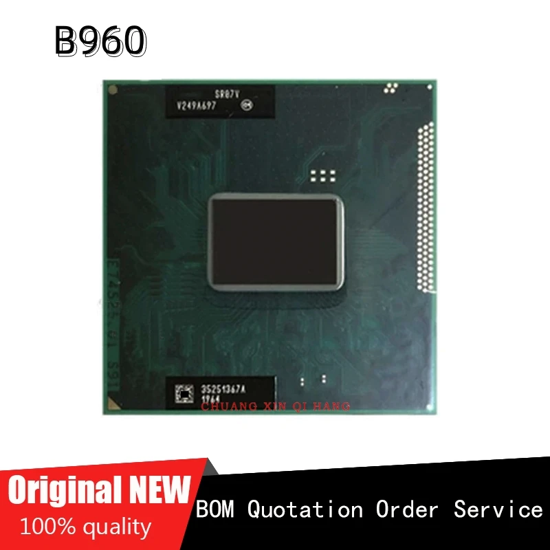 Для B960 b960 SR07V 2,2 ГГц двухъядерный процессор с двойной резьбой 2M 35 Вт Soket G2/RPGA988B 100% исправно работающий