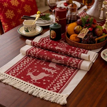 Christmas Elk Table Runner 1