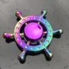 New Alloy Fingertip Gyroscope Decompression Toy Hand Spinner Fingertip Gyroscope Relief Stress ADHD Finger Spinner Kids Toys 2