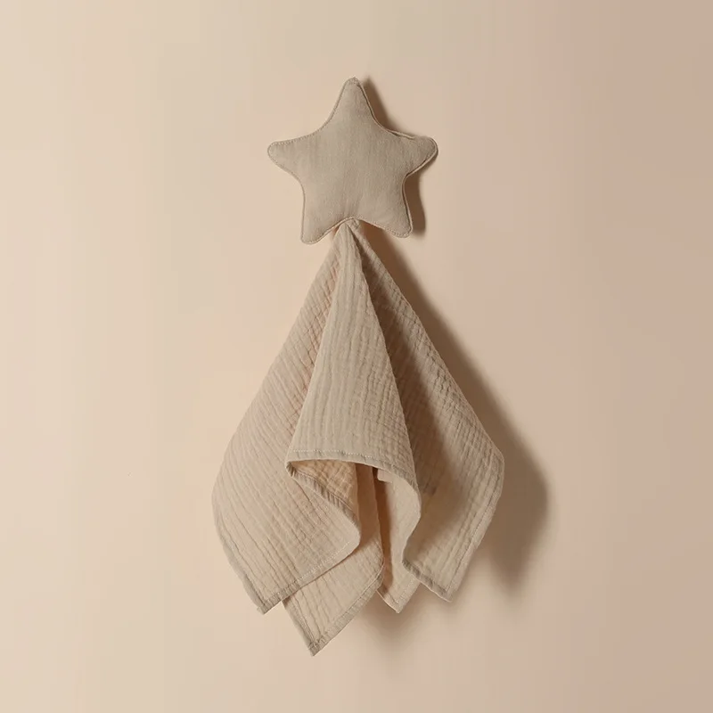 cotton muslin blanket cotton blanket swaddle blanket cotton swaddle cotton gauze blanket Baby Cotton Muslin Comforter Blanket Soft Star Newborn Sleeping Dolls Cute Kids Sleep Toy Soothe Appease Towel Bibs Saliva Towel