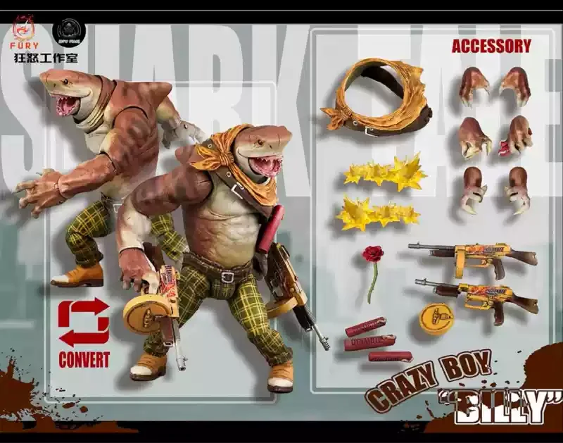 مجسم قرش مطرقة سلسلة أعماق البحار