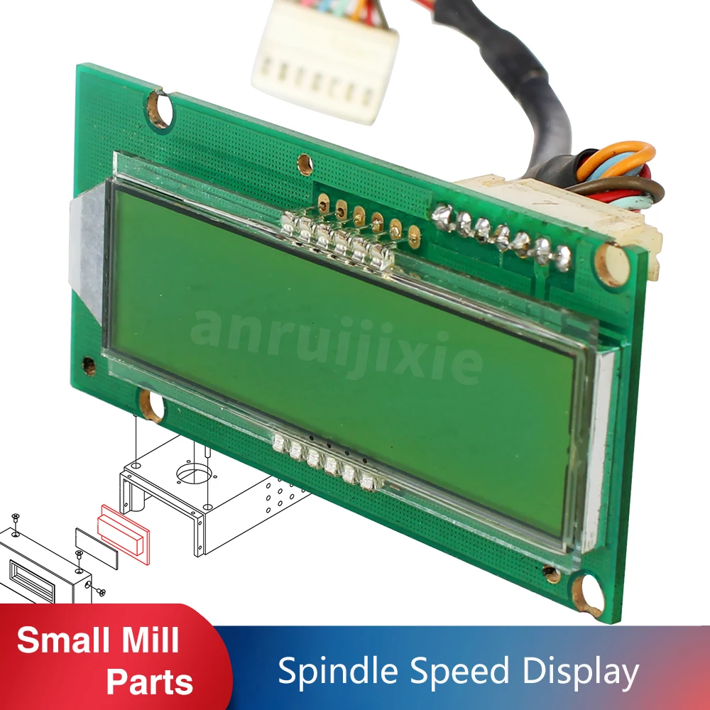 LCD Spindle Speed Display  SIEG SX3&JET JMD-3&BusyBee CX611&Grizzly G0619&Grizzly G0463 Milling Machine Parts