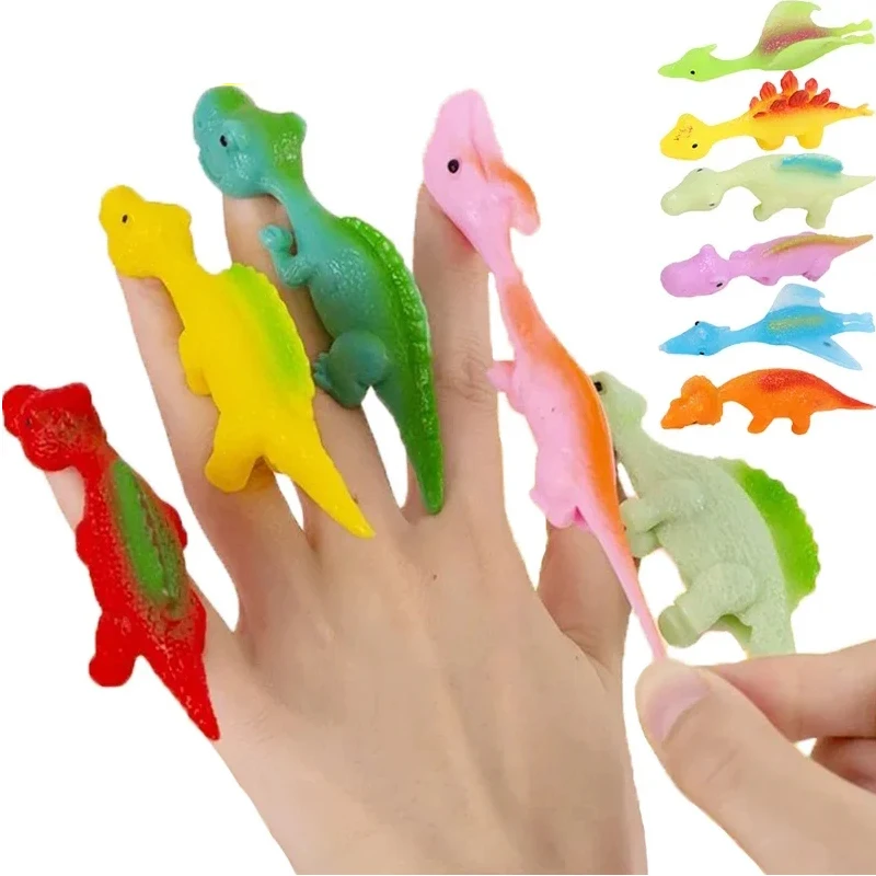 

5Pcs Funny Slingshot Dinosaur Kids Toys Cool Gadgets Juguetes Divertidos Y Graciosos Kinder Spielzeuge Niños Regalos