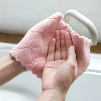 1/10Pcs Super Absorbent Microfiber Handkerchief Towel Kitchen Dish Cloth High-efficiency Tableware Household Cleaning Towel 3