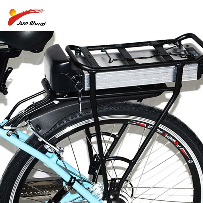 DoubleLayerElectricBicycleRearRackBatteryCarrier26inch700CE