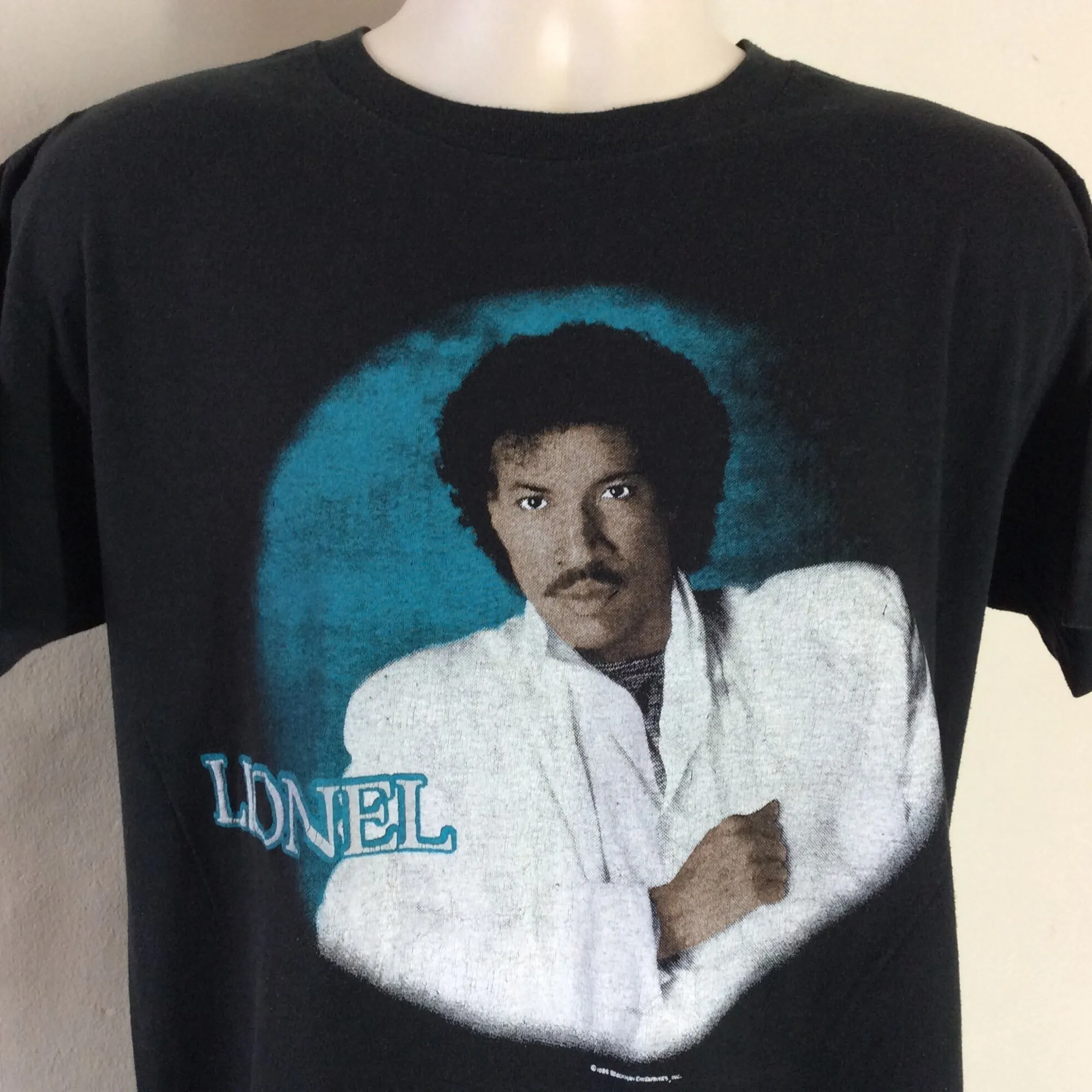Vtg 1986 Lionel Richie Танцующая футболка на потолок для концерта L/XL 80s Pop R & B командоры