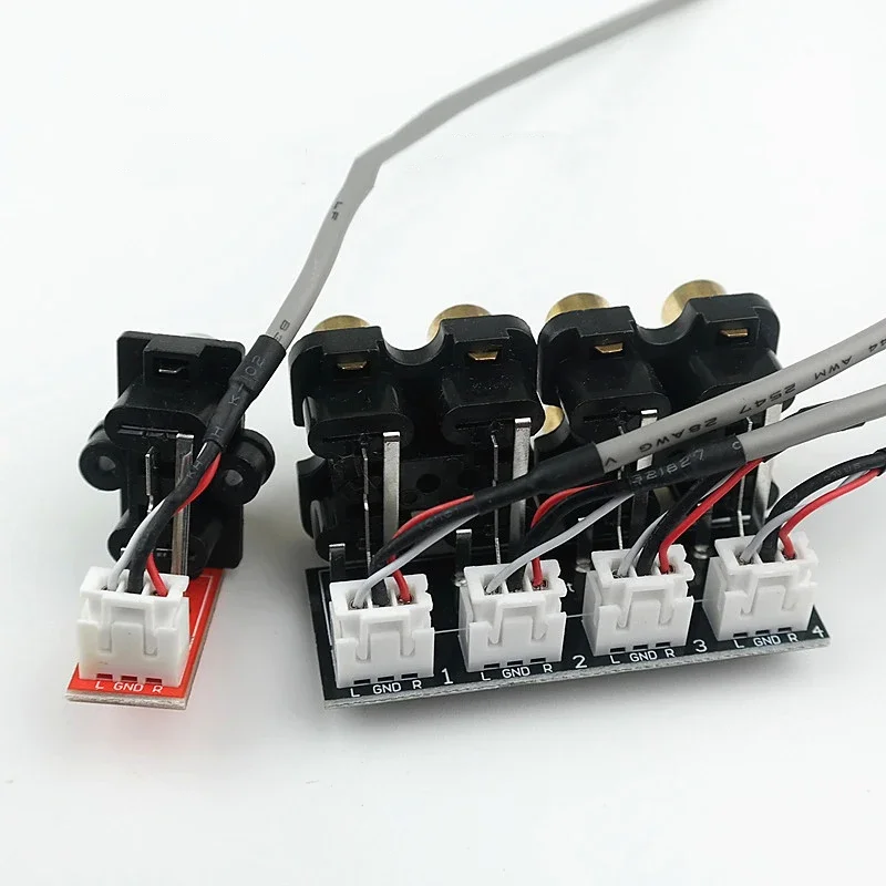 Interruptor de Sinal do Preamp da Placa de Comutação da Fonte Audio do Duplo-canal de Maneiras com Parafusos de Fixação - Image 3