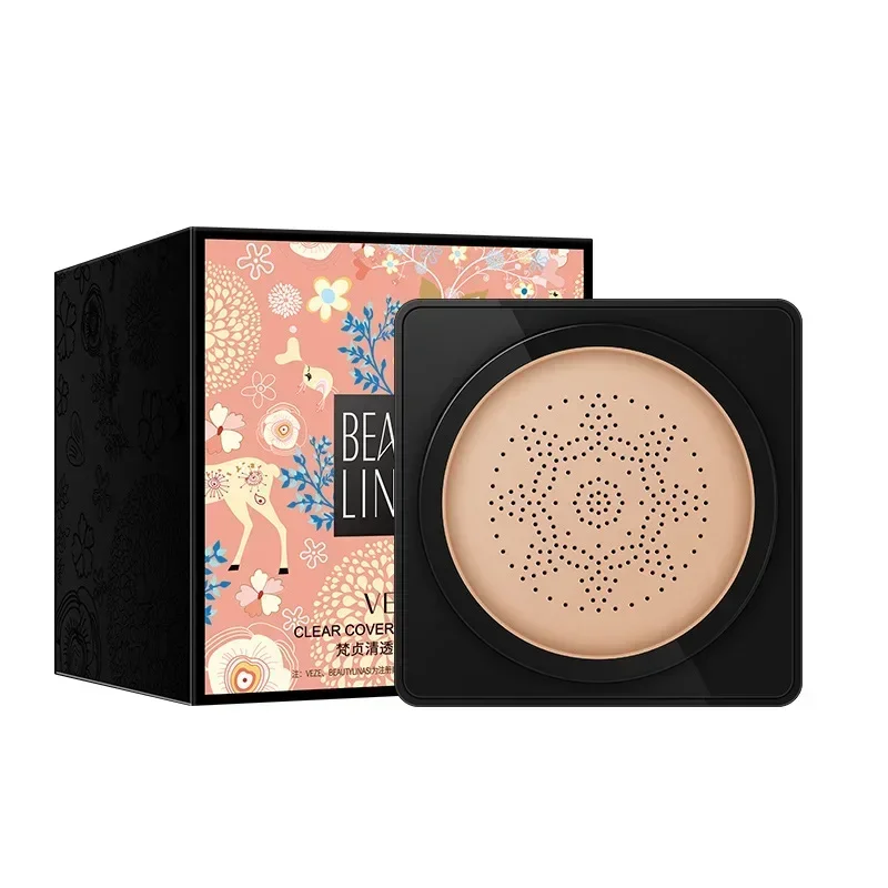 Sponge Head Concealer Liquid Concealer Makeup Concealer Waterproof Concealer Face Concealer VENZEN BB Air Cushion CC Cream Foundation Concealer Mushroom Head