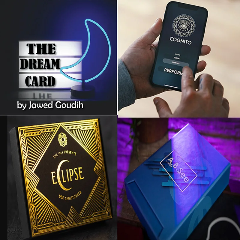 

2021 Eclipse by Dee Christopher,Camouflage by Agustin,The Dream Card by Jawed Goudih , A.B.See by Spidey - Magic Tricks
