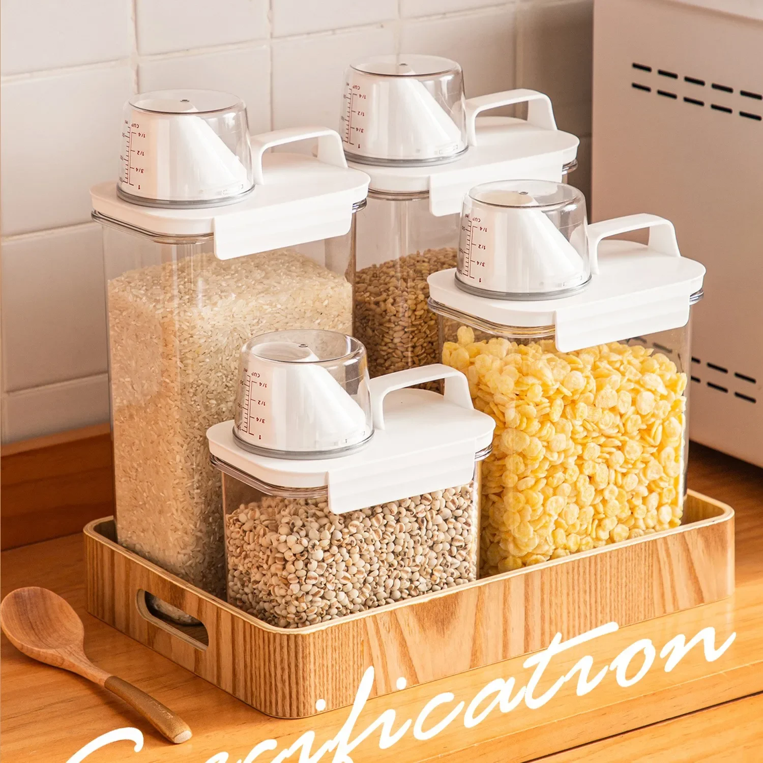 1100/1800/2300Ml Reusable Laundry Detergent Dispenser Sealed Storage Container for Grain and Miscellaneous Grain Storage Tank storage box,storage jar,laundry detergent dispenser,storage tank,herb storage container,medicine storage container,honey storage container,plastic storage bottle,laundry detergent storage box