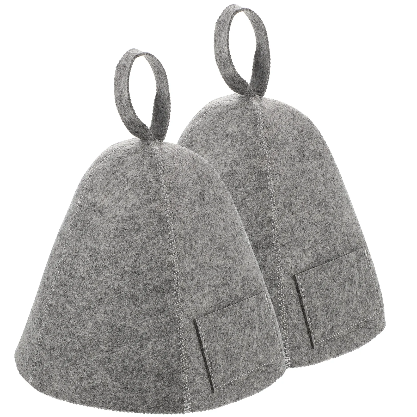

2 Pcs Shower Caps for Hair Reusable Bath Hat Black Bathing Women Sauna Travel Room