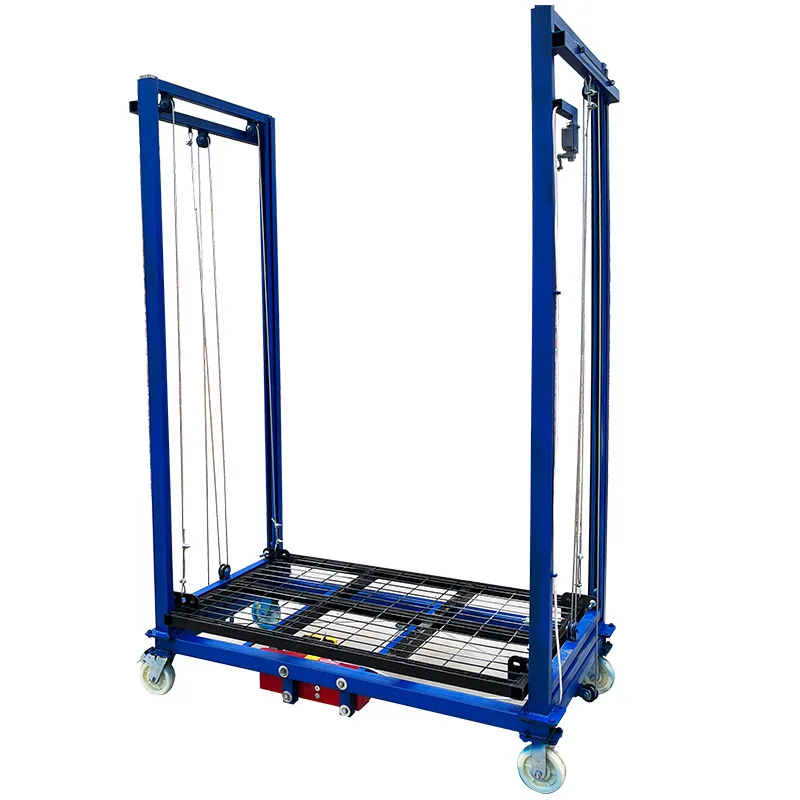 Electric scaffolding lift 5 meters 8 meters intelligent mobile lifting platform foldable small electric scaffolding car
