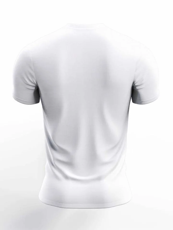 Breathable Polyester Geometric Print Mens TShirt