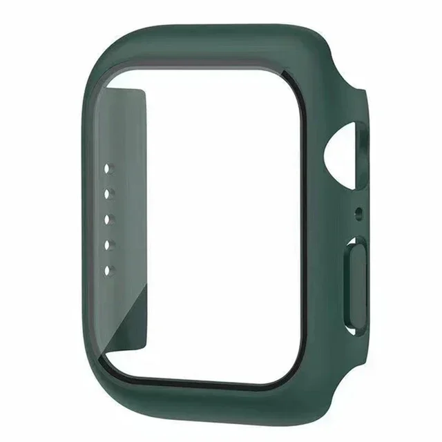Ultimate Tempered Glass Screen Protector Case for Apple Watch – Rugged Full Coverage Guard