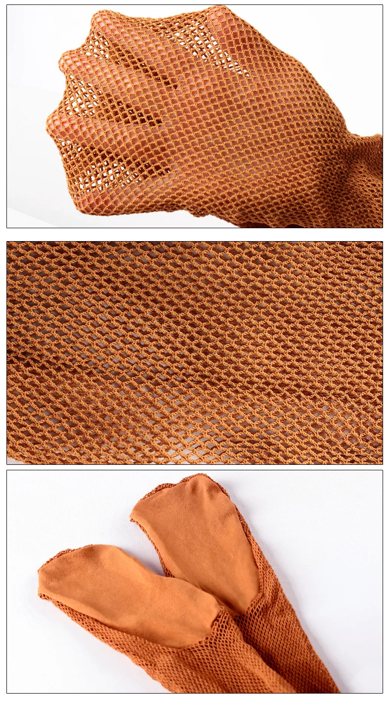 Professionelle lateinamerikanische Samba-Tango-Tap-JAZZ-Fischnetz-Tanzstrumpfhose in Performance-Qualität mit Fußplatte für Körpergröße 155–185 cm – Detail 22