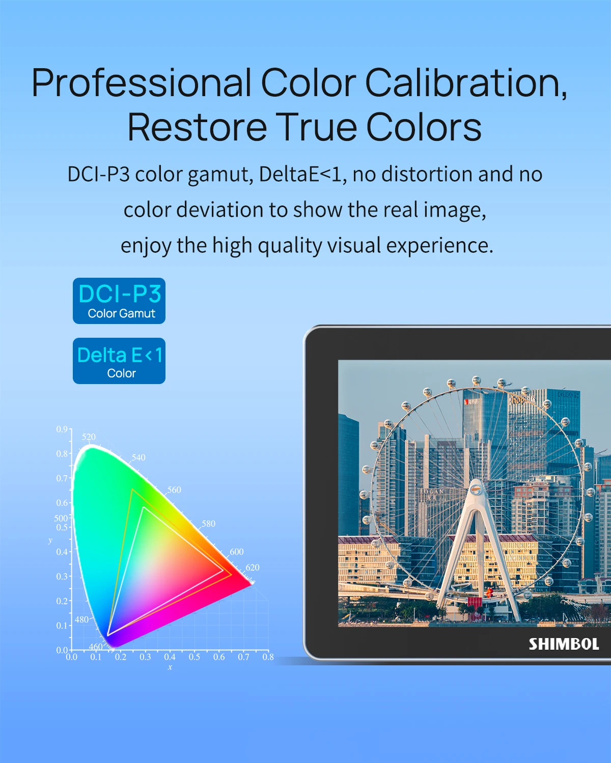 SHIMBOL Memory 7 pro 7'' 2200nits video recording monitor memory 7 pro DCL-P3 Gamut IPS Screen