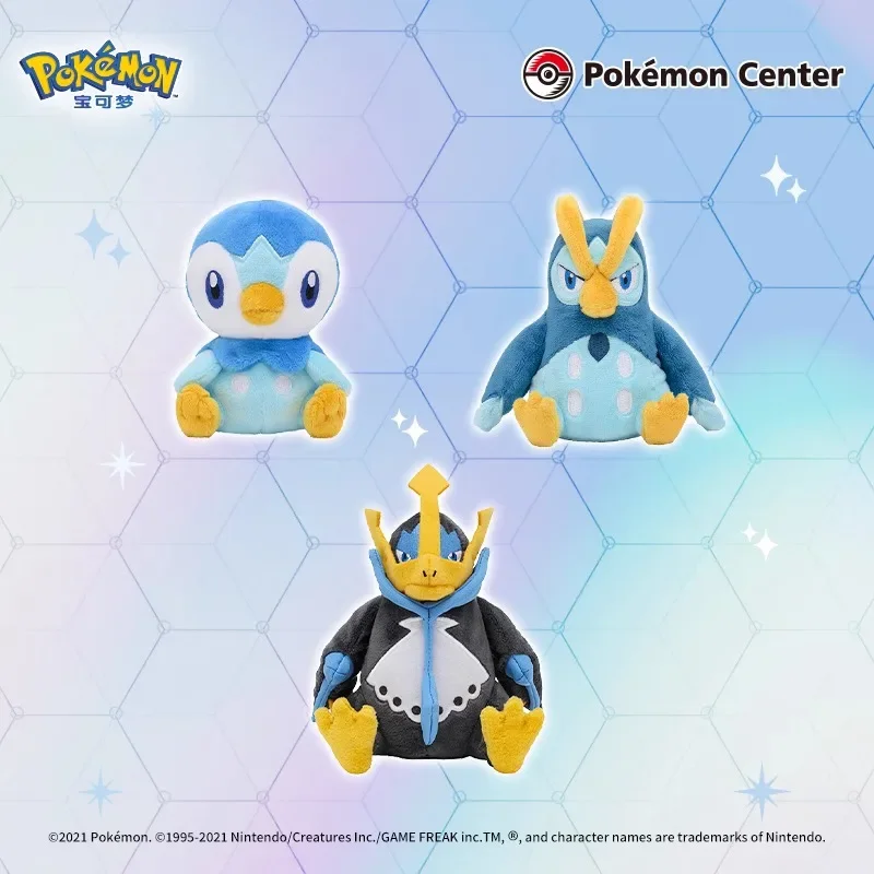 Stock Original Pok&eacute;mon Turtwig Chimchar Piplup Starly Bidoof Kricketot Torterra Empoleon Staraptor Game Anime Figure Plush Toys