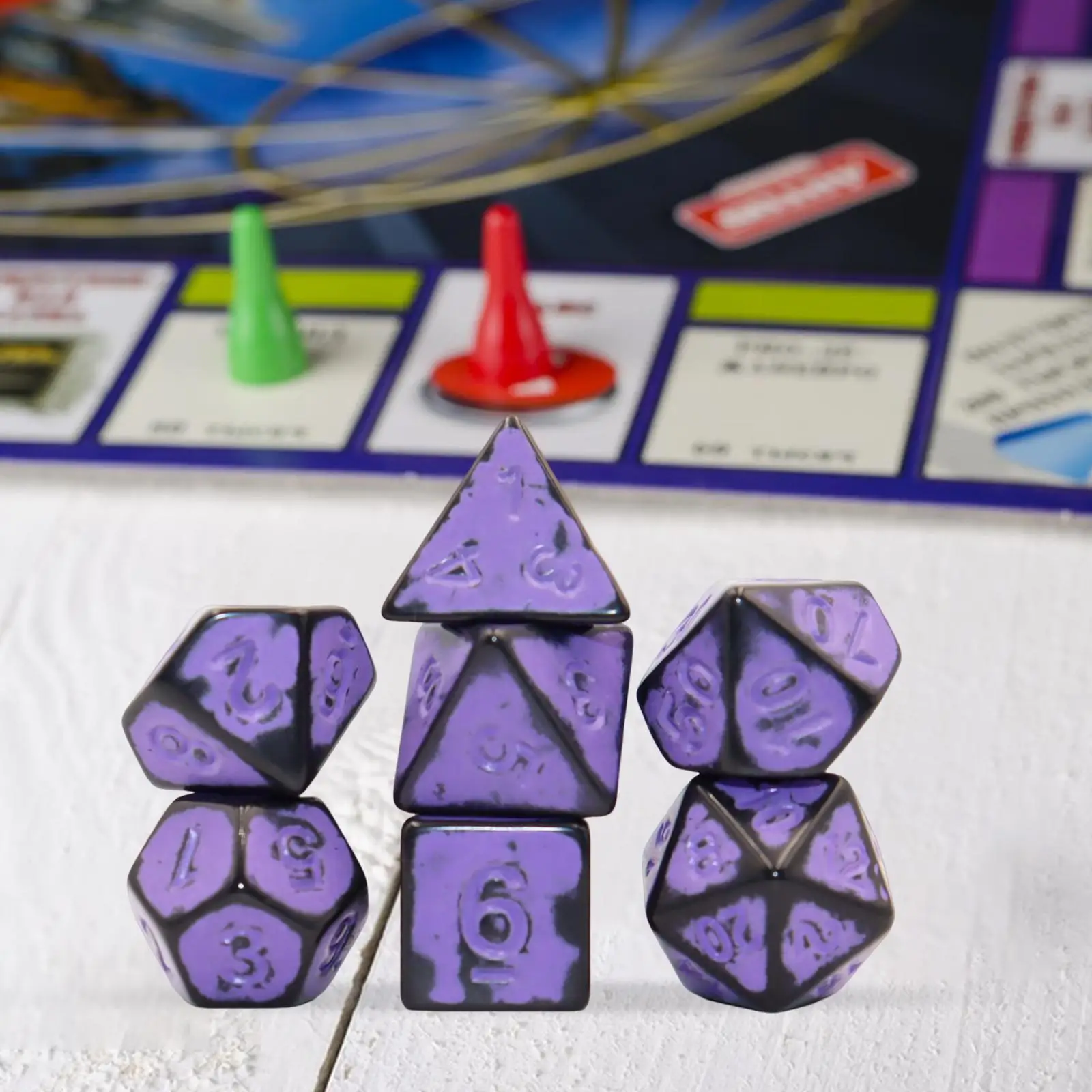 

7 Polyhedral Dice, Party Favors D4 D8 D10 D6 D12 D20 Acrylic Dice for Tabletop