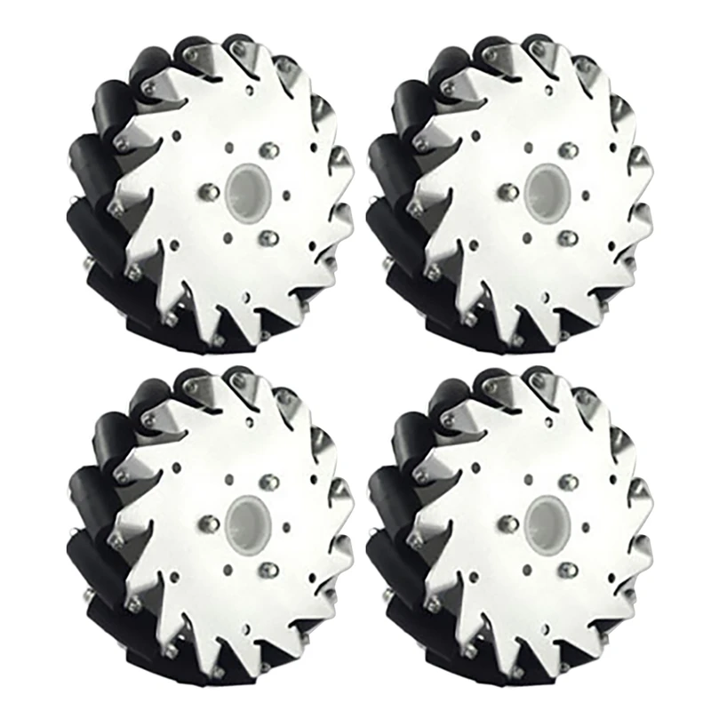 

Колесо Mecanum, 6 дюймов, 152 мм, 14165 дюйма, универсальное колесо, подходит для вождения различных мелких роботов, 4 шт.