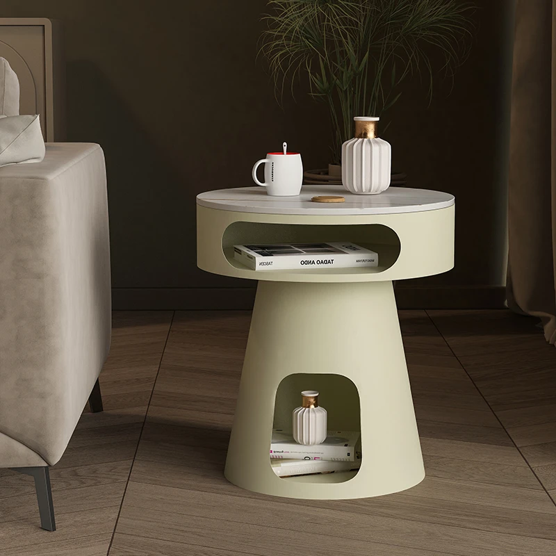 

Дизайнерские скандинавские журнальные столики, минималистичные современные зеркальные журнальные столики, Круглый прикроватный столик, вспомогательная мебель для салона, спальни WZ50CT