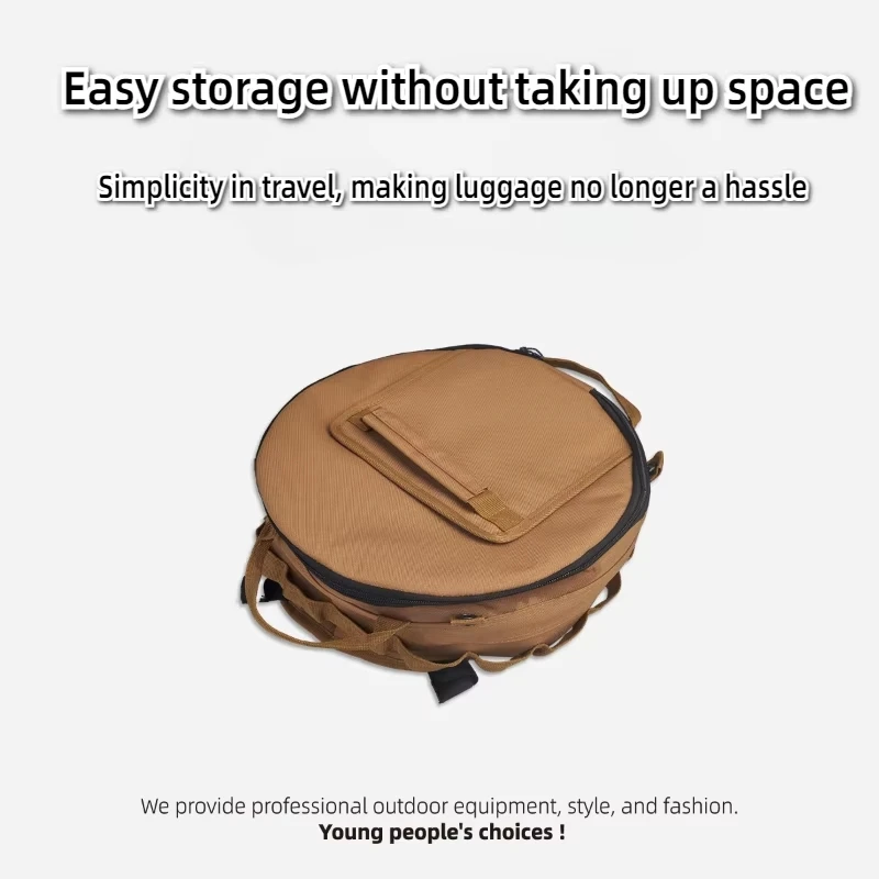 Outdoor camping fresh-keeping bucket, foldable ice bucket, portable storage box, insulated refrigerated bag, picnic bag