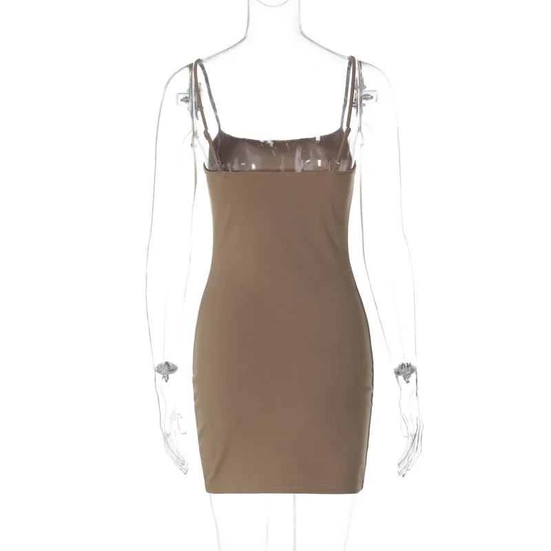 Kendall Jenner Inspired Dress: Spaghetti Strap Mini Dress backless