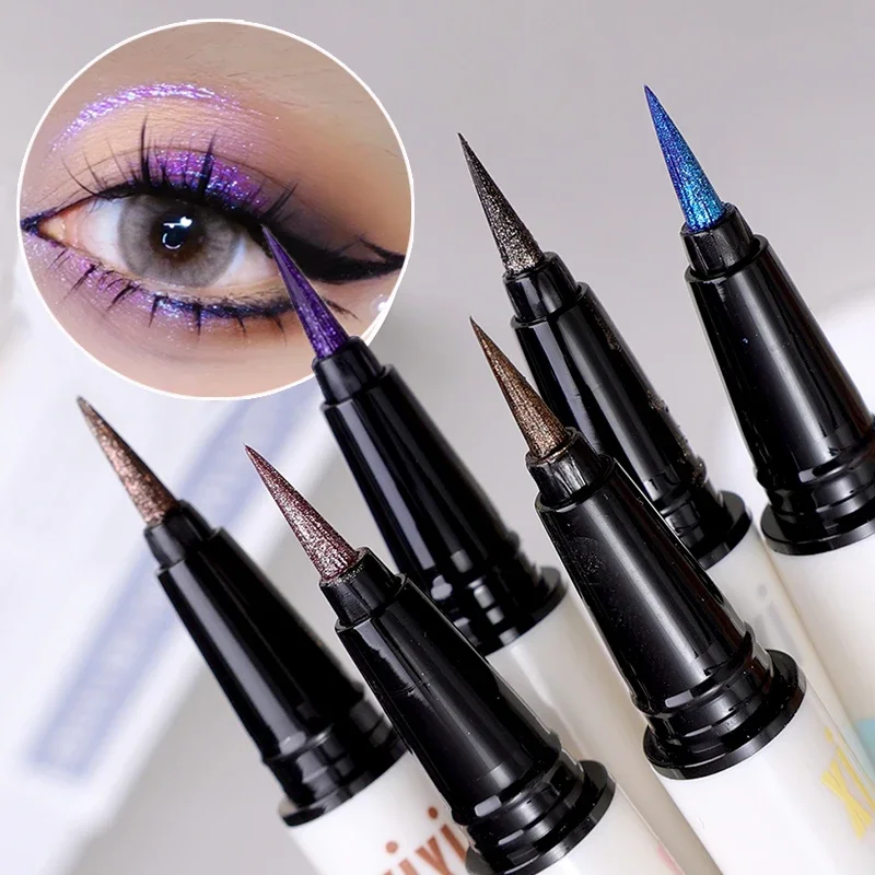 WaterproofDiamondGlitterEyelinerPencilGoldPurpleBlueLong
