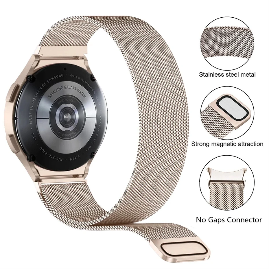 Sleek Magnetic Loop Strap – No Gaps Metal Bracelet