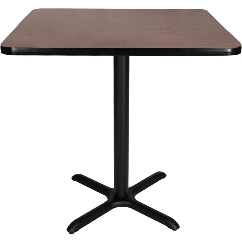 

Café Table, 36" Height, Mahogany/Black Frame Office Products›Office Furniture & Lighting›Tables›Conference Room Tables