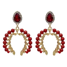  Pearl Earrings For Women Fashion Exquisite Jewelry Gift Wholesale Pearl Tassel Earrings Boho Dangle Earrings 