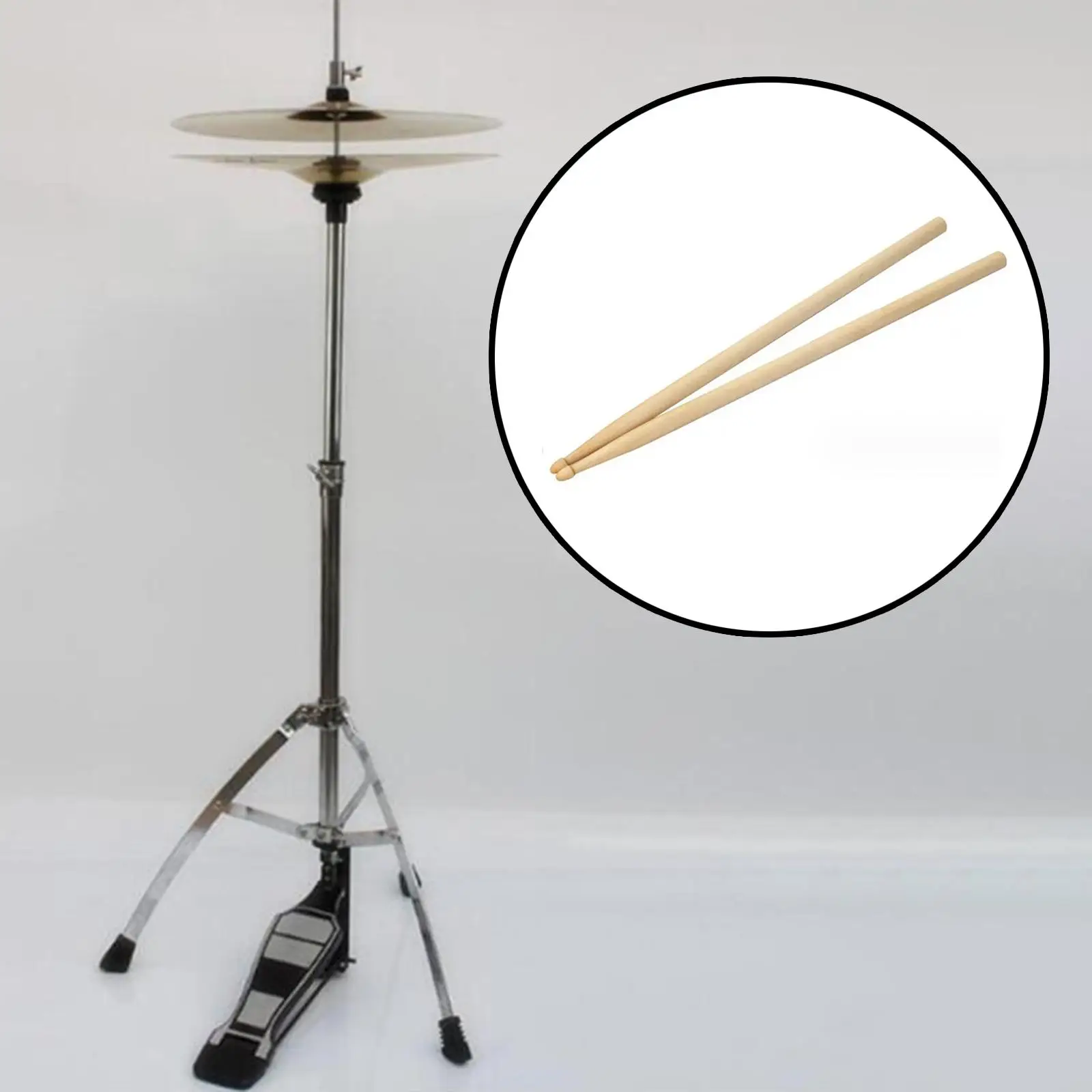 

Подставка Hi Hat легкая Регулируемая по высоте металлическая для тренировок Высокая шляпа двойная Подставка для тарелок для барабанщика музыкальный инструмент
