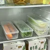 1/5PCS Refrigerator Storage Boxes Scallions Fresh Box Food Container Cold Storage Crisper Sealed Fridge Organiser with Lid Jars 6