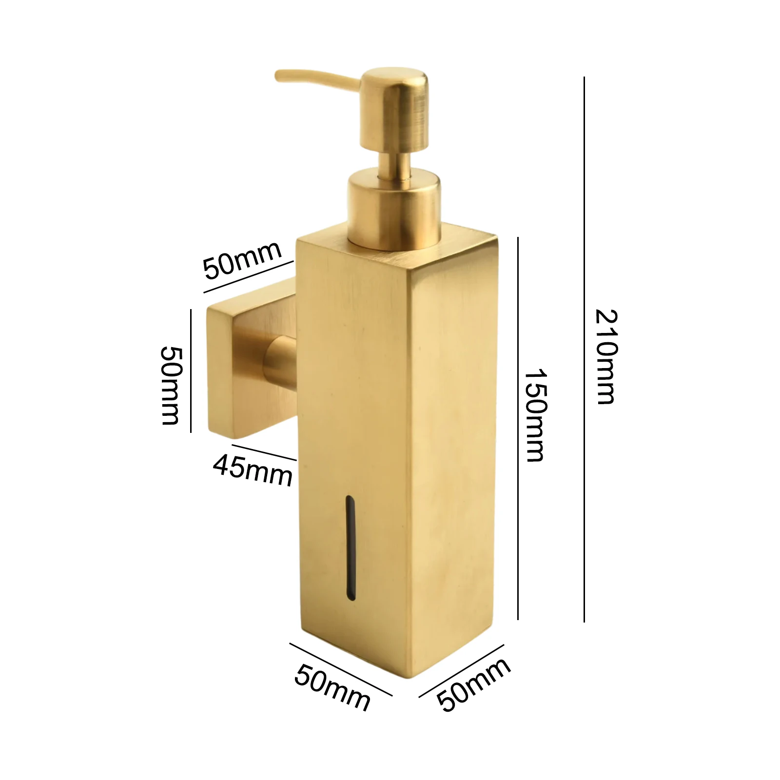 304 Stainless Steel Manual Soap Dispenser Wall Mounted 250ML Liquid Soap Pump Bottle For Hotel And Kitchen Bathroom Supplies soap dispenser