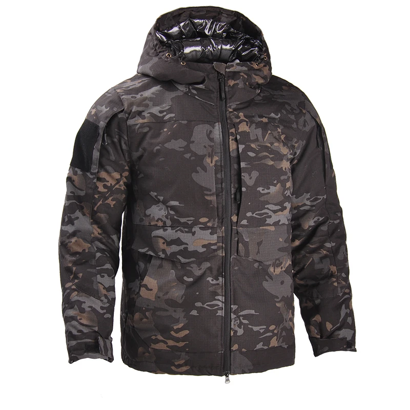 Tactical Jackets Man Winter Warm Parkas Men US CP Camo Army Windbreaks Military Camping Hiking Jacket Polar Coat Heat Reflective