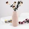 Nordic PP Flower Vase Plastic Vase Unbreakable Vases Home Decor European Imitation Rattan Pot Simplicity Basket Arrangement 2