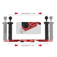 Dual Handle Camera Diving Rig Handheld Waterproof Underwater Tray Stabilizer Housing Bracket for GoPro Canon Sony Nikon DSLR - Image 3