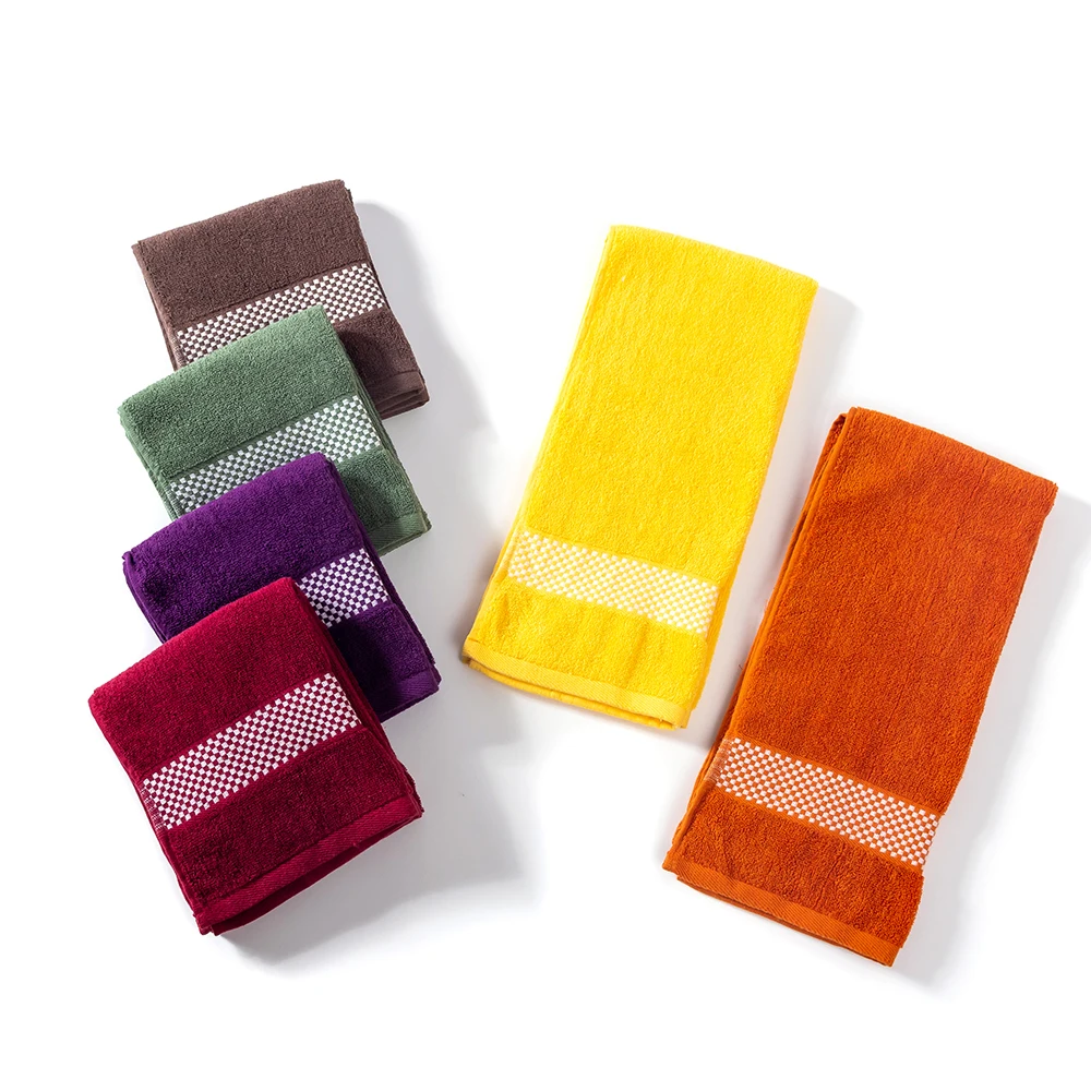 

2 Eco-friendly and absorbent solid color towels Can be used as bathroom towels Shower towels Hand towels Ideal for home bathroom