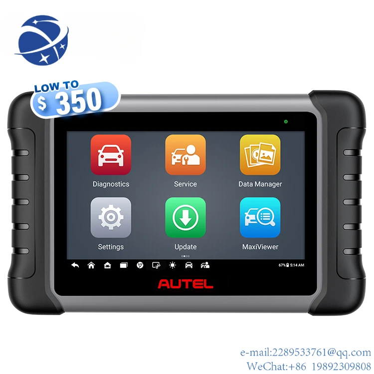 

YYCH original autel maxicom mk808s mk808 mx808 mk808z maxisys mk 808 s obd2 review all system scanner diagnostic tools for cars