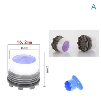 1ชิ้นตัวเติมอากาศทำจากพลาสติกสำหรับห้องน้ำแกนในตัวก๊อกน้ำเกลียวตัวเมียด้านในอุปกรณ์อะไหล่ตัวกรองหัวฉีดในครัว 9