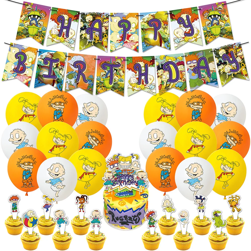 Rugrats Go Wild Theme Kid Happy Birthday Balloon Party Decoration