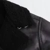 UNIZERA 2023 Autumn/Winter New Women's Wear New Fashion Casual Loose Versatile Leather and Fur One Piece Jacket Coat 6