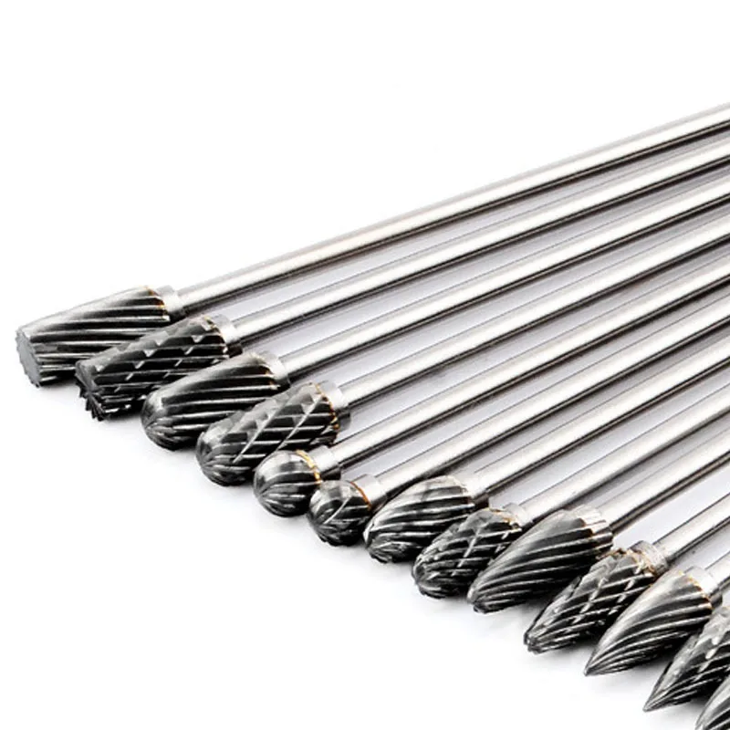 Description Picture 2 of item10pcs Assorted 3x6x100mm Extend Long Tungsten Carbide Grinding Point Burr For Dremel Grinder Die Grinder