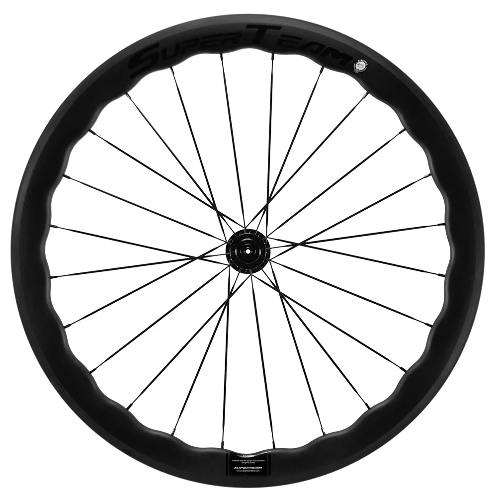 SUPERTEAM カーボンホイールセット チューブレス 50mm 新モデル 700C