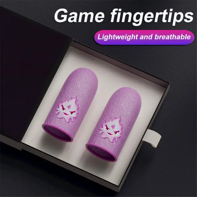 Gaming Luminous Finger Sleeve Breathable Fingertips Cover For PUBG Mobile Games Touch Screen Finger Cots Cover Mobile Touch 1